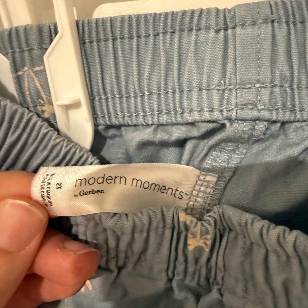 Gerber Blue Palm Tree Short Set - Picture 5 of 5